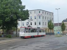 Einfahrt Schleife Hbf: Bahnhofstr Ecke Am Bahnhof