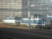 diverse Güterzug und Rangierloks in Nagoya