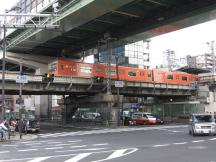 Osaka Loop Line in der Nähe des Bf Morinomiya 