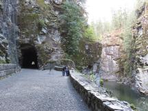 Südportal des Tunnels #1, rechts der Coquihalla River