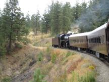 Canadian Pacific Lok #3716 (Bj 1912) mit Ausflugszug unterwegs nach Summerland