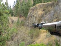 Canadian Pacific Lok #3716 (Bj 1912) mit Ausflugszug unterwegs nach Summerland