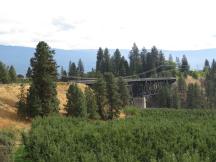 Trout Creek Trestle bei Summerland, dem Endpunkt der Touristenbahn