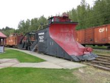 Canadian Pacific 401027 Schneepflug (Bj 1927) schiebt Schnee zu beiden Seiten