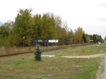 Haltepunkt Valemount, BC - weder Überdachung, noch eine Bank vorhanden