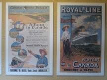 alte Werbeplakate der Canadian National Railways
