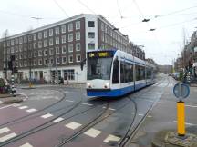 De Clercqstraat Ecke Bilderdijkstraat, Fahrtrichtung Stadtmitte