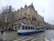 in der Marnixstraat nahe Leidseplein, Fahrtrichtung Diemen Sniep