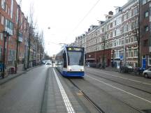 Einfahrt H Linnaeusstraat, Fahrtrichtung Stadtmitte