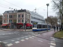 Weteringschans Ecke Nieuwe Vijzelstraat (H Vijzelgracht), Fahrtrichtung Stadtmitte