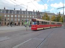 Hofweg Ecke Buitenhof, links der Binnenhof, Fahrtrichtung Scheveningen