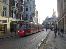 in der Gravenstraat vor Erreichen des Buitenhofs, Fahrtrichtung Centraal Station