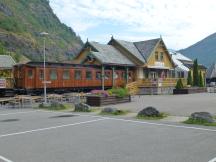 Toget Cafe (dt. Zug-Café) in Flåm