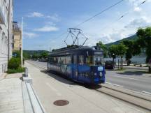 Duewag Tw 10 (Bj 1952) in der Scharnsteiner Str am Traunsee