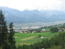 Ausblick auf der Fahrt von Innsbruck nach Igls