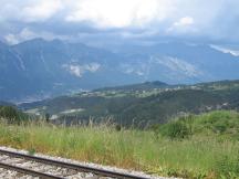 Ausblick auf das Wipptal (was zum Brennerpass führt)