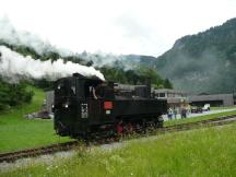 Umsetzen im Endbahnhof Schwarzenberg