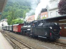 Dampflok Mh 3 (Bj 1906) im Endbahnhof Zell am See