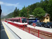 Wendezug von Krimml kommend Richtung Zell am See in Mittersill