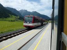 Regionalzug nach Zell am See im Bf Neukirchen am Großvenediger