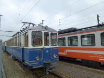 historischer Triebwagen Bre 4/4 116 (Bj 1907) der Langenthal-Jura-Bahn