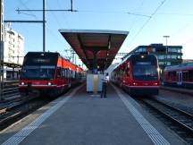 Bf Langenthal - links ZUg nach St. Urban, rechts nach Solothurn via Oensingen