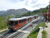 Station Riffelalp (2210 m ü. M.) mit Bhe 4/6 (Bj 2006)