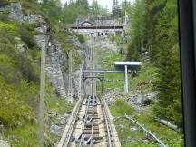 Annäherung an die Bergstation