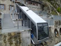 Bergstation der Barberine-Standseilbahn