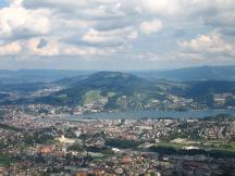 Ausblick auf Luzern und den Vierwaldstättersee