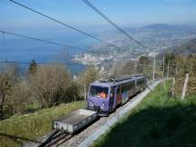 unterhalb von Caux, Blick auf Montreux am Genfersee