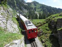 Ausblick vom Tunnelportal des Grätli