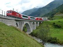 Richleren-Viadukt über die Reuss zwischen Realp und Hospental