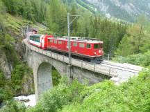 Albulaviadukt IV, Fahrtrichtung St.Moritz