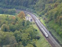 Trenitalia an der ehemaligen Station Giornico