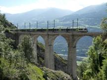 Luegelkinn-Viadukt (116 m) zwischen Hohtenn und Ausserberg