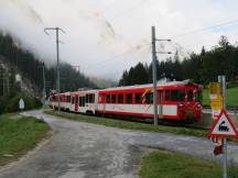 Bahnübergang bei Mattsand zwischen St.Niklaus und Herbriggen