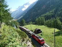 Streckenabschnitt zwischen Täsch und Zermatt