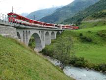 Richleren-Viadukt über die Reuss zwischen Realp und Hospental