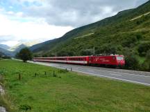 neben der Furkastrasse im Urserental zwischen Realp und Hospental