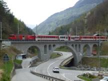 Nussbaumviadukt zwischen Mörel und Betten Talstation