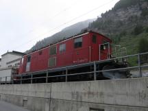 HGe 4/4 I Lok Nr.16 von 1939 der Brig-Visp-Zermatt-Bahn in Zermatt