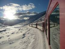 Winterlandschaft zwischen Nätschen und Oberalppass