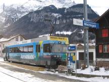 Be 4/4 8 (Bj 1996) am Endbahnhof Meiringen