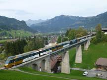auf der Grubenbachbrücke (109m) bei Gstaad