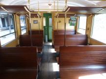 Innenansicht Triebwagen CFe 2/4 Nr.84 (Bj 1924) der Zürcher Museumsbahn