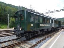 Triebwagen CFe 2/4 Nr.84 der Zürcher Museumsbahn in Sihlbrugg