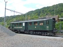 Triebwagen CFe 2/4 Nr.84 der Zürcher Museumsbahn in Sihlwald