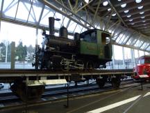 Lok #6 der Waldenburgerbahn (Bj 1912) auf einem Niederbordwagen M6 von 1912