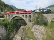 auf dem Viadukt von Solis, Fahrtrichtung Tiefencastel